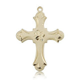 Cross Pendant, 14 Karat Gold - 14 KT Yellow Gold