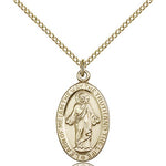 Scapular Medal, Gold Filled - Gold-tone