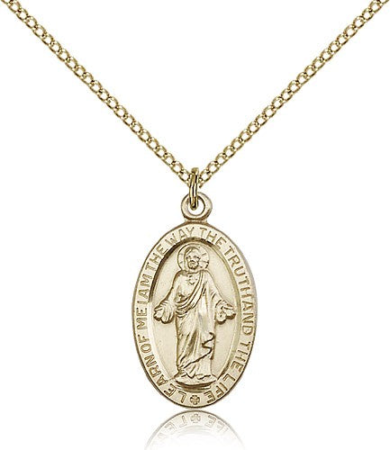 Scapular Medal, Gold Filled - Gold-tone