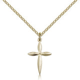Cross Pendant, Gold Filled - Gold-tone