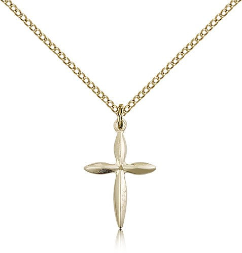 Cross Pendant, Gold Filled - Gold-tone