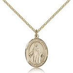 Our Lady of Peace Medal, Gold Filled, Medium - Gold-tone