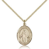 Our Lady of Peace Medal, Gold Filled, Medium - Gold-tone