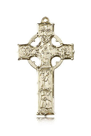 Celtic Cross Pendant, 14 Karat Gold - 14 KT Yellow Gold
