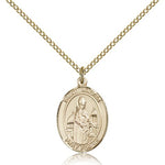 St. Walter of Pontnoise Medal, Gold Filled, Medium - Gold-tone