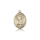 St. Valentine of Rome Medal, 14 Karat Gold, Medium - 14 KT Yellow Gold