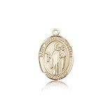 St. Joseph the Worker Medal, 14 Karat Gold, Medium - 14 KT Yellow Gold