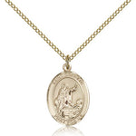 St. Colette Medal, Gold Filled, Medium - Gold-tone
