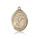 St. Bernard of Clairvaux Medal, 14 Karat Gold, Large - 14 KT Yellow Gold
