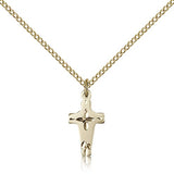 Cross Pendant, Gold Filled - Gold-tone