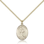 St. Sebastian Wrestling Medal, Gold Filled, Medium - Gold-tone