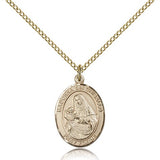 St. Madonna Del Ghisallo Medal, Gold Filled, Medium - Gold-tone