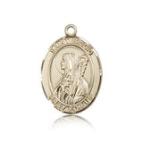 St. Brigid of Ireland Medal, 14 Karat Gold, Large - 14 KT Yellow Gold