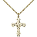 Cross Pendant, Gold Filled - Gold-tone