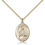 St. Kateri Medal, Gold Filled, Medium - Gold-tone