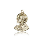 Head of Christ Medal, 14 Karat Gold - 14 KT Yellow Gold