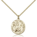 St. Thomas More Medal, Gold Filled - Gold-tone