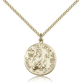 St. Thomas More Medal, Gold Filled - Gold-tone