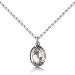 First Penance Medal, Sterling Silver - 18&quot; 1.2mm Sterling Silver Chain + Clasp