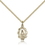 Miraculous Medal, Gold Filled - Gold-tone