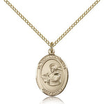 St. Thomas Aquinas Medal, Gold Filled, Medium - Gold-tone