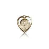Scapular Medal, 14 Karat Gold - 14 KT Yellow Gold