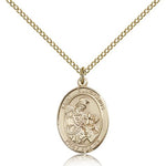 St. Eustachius Medal, Gold Filled, Medium - Gold-tone