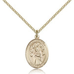 St. Felicity Medal, Gold Filled, Medium - Gold-tone