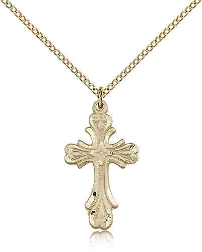 Cross Pendant, Gold Filled - Gold-tone