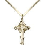 Cross Pendant, Gold Filled - Gold-tone