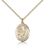 St. Augustine Medal, Gold Filled, Medium - Gold-tone