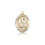 St. John Licci Medal, 14 Karat Gold, Medium - 14 KT Yellow Gold
