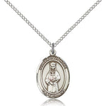 Our Lady of Hope Medal, Sterling Silver, Medium - 18&quot; 1.2mm Sterling Silver Chain + Clasp