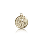 Communion Chalice Medal, 14 Karat Gold - 14 KT Yellow Gold