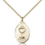 Communion Medal, Gold Filled - Gold-tone