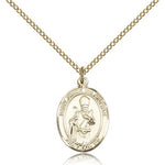 St. Simon Medal, Gold Filled, Medium - Gold-tone