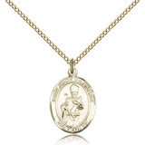 St. Simon Medal, Gold Filled, Medium - Gold-tone