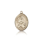 St. Julie Billiart Medal, 14 Karat Gold, Medium - 14 KT Yellow Gold