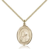 St. Bruno Medal, Gold Filled, Medium - Gold-tone