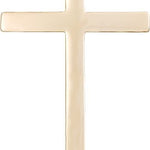 Cross Pendant, Gold Filled - 24&quot; 2.4mm Gold Plated Endless Chain
