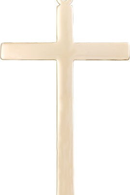 Cross Pendant, Gold Filled - 24&quot; 2.4mm Gold Plated Endless Chain