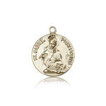 St. Gabriel of the Blessid Virgin Medal, 14 Karat Gold - 14 KT Yellow Gold
