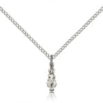 Infant Medal, Sterling Silver - 18&quot; 1.2mm Sterling Silver Chain + Clasp