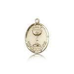 Holy Communion Medal, 14 Karat Gold - 14 KT Yellow Gold