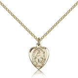 Miraculous Medal, Gold Filled - Gold-tone