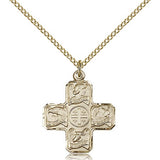 Evangelist Medal, Gold Filled - Gold-tone