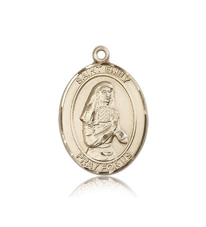 St. Emily De Vialar Medal, 14 Karat Gold, Large - 14 KT Yellow Gold
