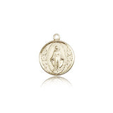 Miraculous Medal, 14 Karat Gold - 14 KT Yellow Gold