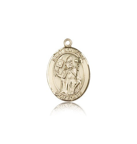 St. Boniface Medal, 14 Karat Gold, Medium - 14 KT Yellow Gold