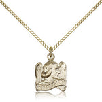St. Matthew Medal, Gold Filled - Gold-tone